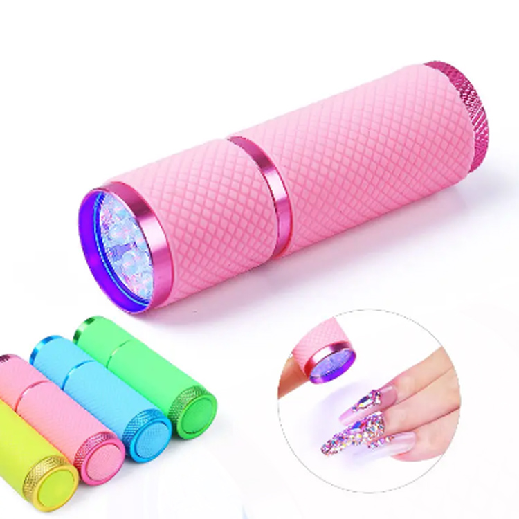 2024 Polowanie żelowe Poliska światła Szybka suszarka 9 LED UV Mini Lampa paznokciowa