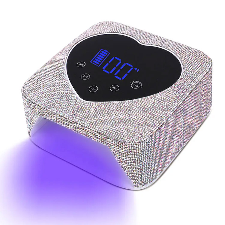 Lampa paznokciowy w kształcie serca 72 W lampa paznokciowy Bling Rhinestones