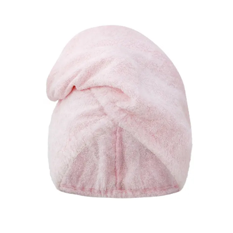 Chłonny Różowy Bambus Mikrofibry Turban Turban Ręcznik