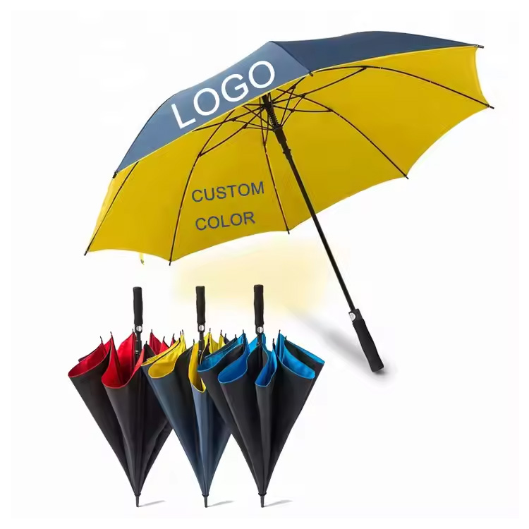 Parasol biznesowy z niestandardowym logo podwójnym pana
