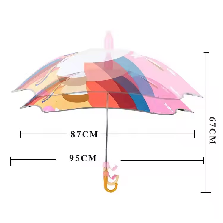 Cartoon Animal Head Reflective Children's Parasol