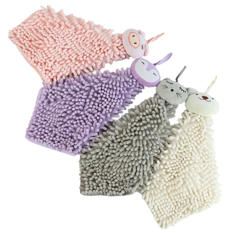 Cartoon Cute Animal Water Absorbent Chenille Ręczny ręcznik