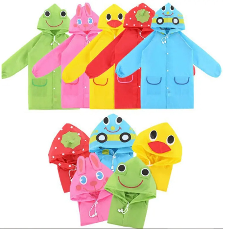 Funky Waterproof Cartoon Animal Animal Clothing Childree
