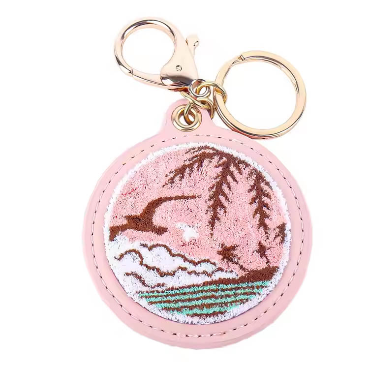 Key Ring Pink Island Scenerie Premium Hafderyjczyk