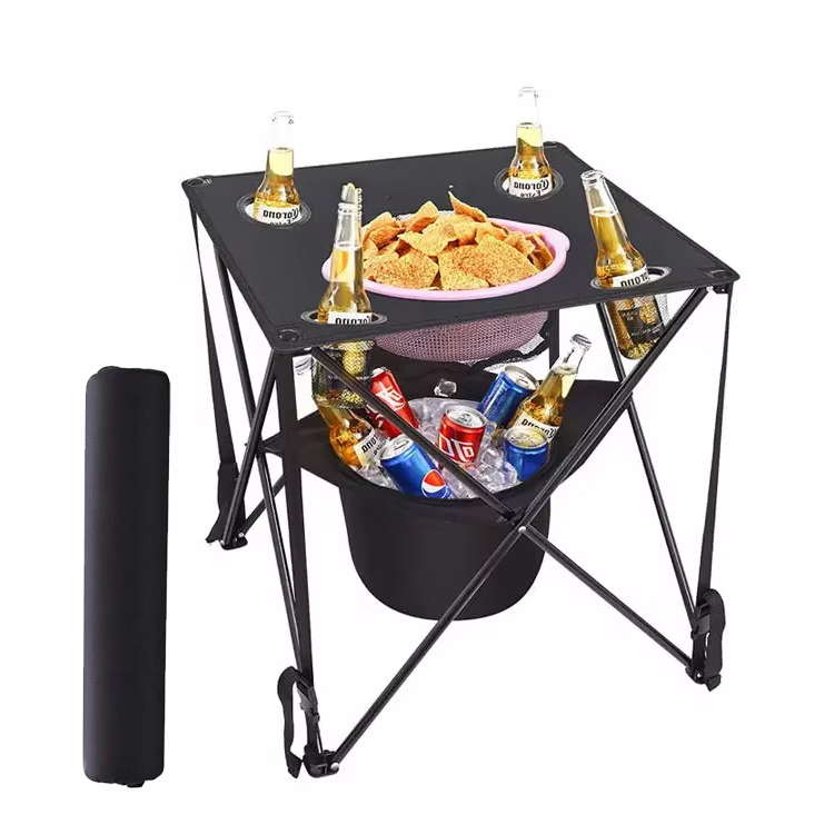 Nowoczesny przenośny żelazny składany stół do domowego baru na świeżym powietrzu