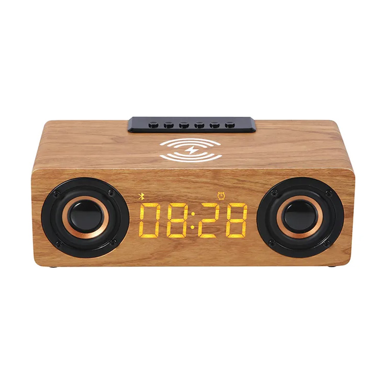 Wielofunkcja 3 w 1 cyfrowy zegar bezprzewodowego ładowania Bluetooth