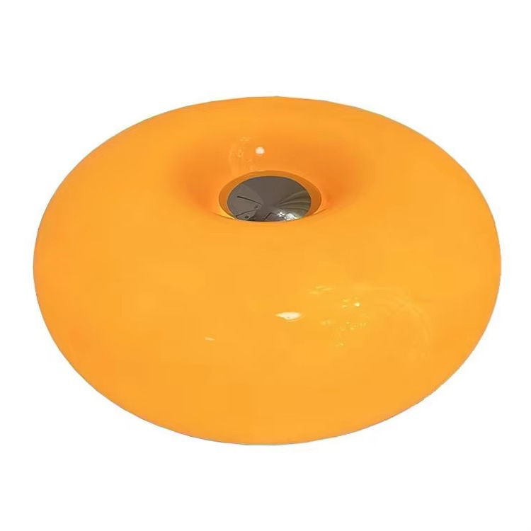 Lampa nordycka Bauhaus Średniowieczna lampa stołowa LED ze szkła Donut