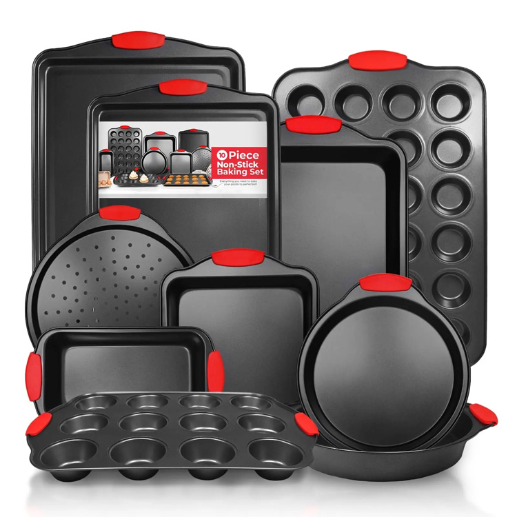 Piekarnik Bakeware Non-Contain Stael Carbon 10pcs Zestaw Bakeware