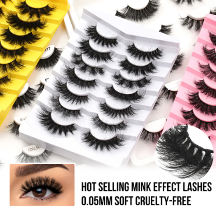 Prywatna etykieta Faux Cils puszysty naturalny faux norka fałszywe rzęsy