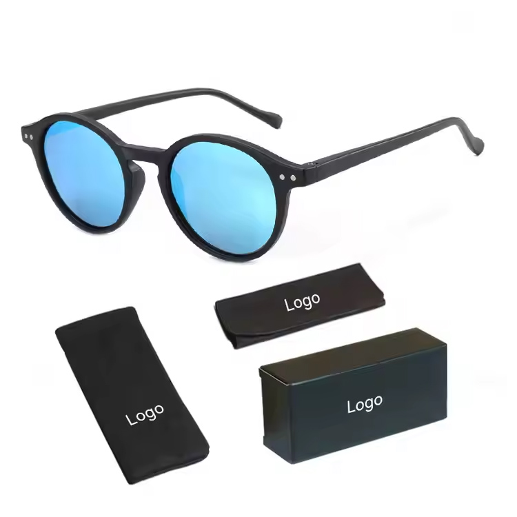 Okrągłe letnie letnie okulary przeciwsłoneczne retro w stylu retro