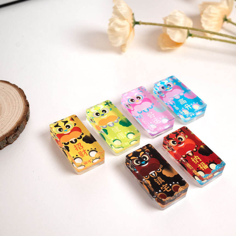 Naklejka na magnes na lodówkę z miękkiego magnesu, akrylowa cegła